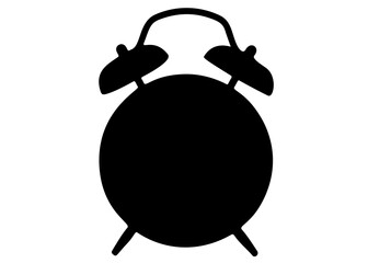 Alarm clock with a bell. Vectral image.