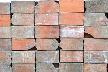 Textura de ladrillos de construcción como fondo