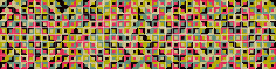 Abstract Geometric Pattern generative computational art illustration