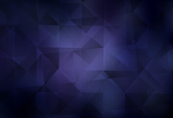 Dark Purple vector polygonal background.