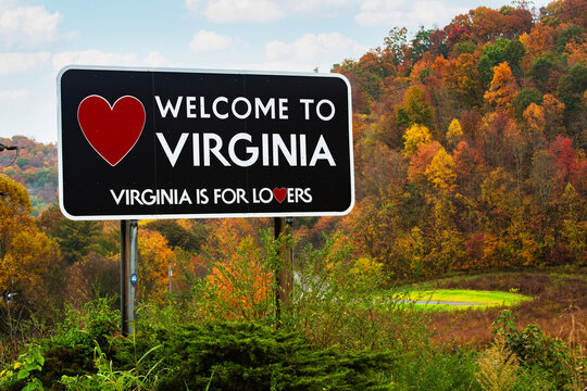 Welcome To Virginia Highway Sign