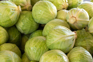 Fototapeta na wymiar Cabbage at Farmers Market