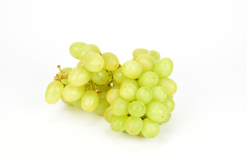 Bunch of ripe grapes isolated on a white background
