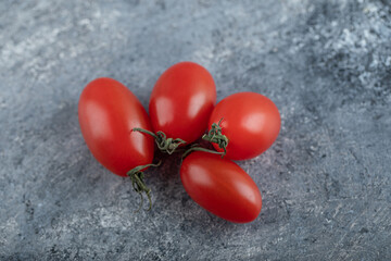 Close up photo of fresh organic amish paste tomatoes