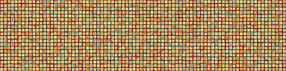 Abstract Geometric Pattern generative computational art illustration