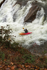 Kayak The Sinks At Smoky Mountains Tennessee Vertical
