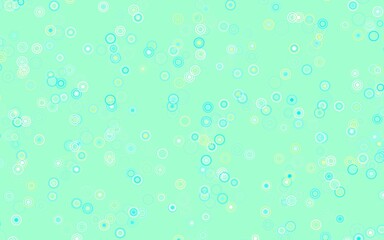Light Blue, Green vector layout with circle shapes.