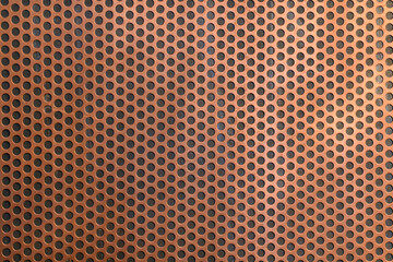 copper perforated metal sheet, texture