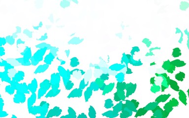 Obraz na płótnie Canvas Light Green vector texture with abstract forms.