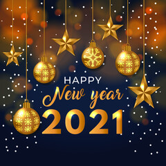 Happy New Year  2021 Background design