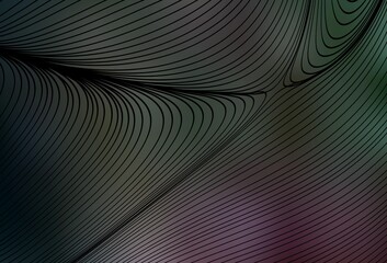 Dark Pink, Green vector texture with wry lines.