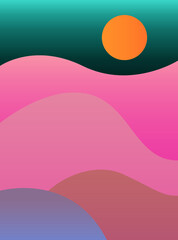 abstract background with waves