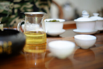 Chinese tea ceremony without national costumes