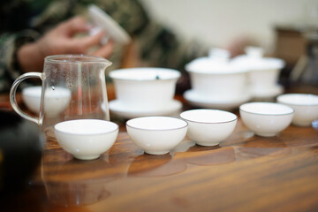 Chinese tea ceremony without national costumes