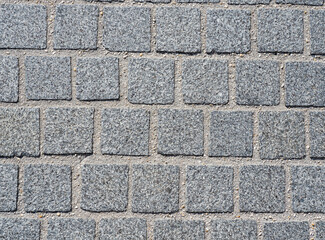 Grey pavement texture. Square stone