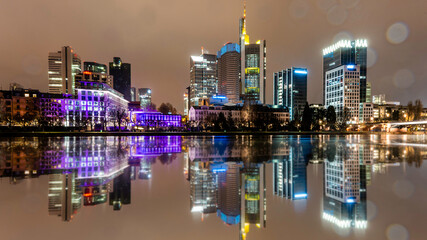 Frankfurt am Main Skyline - Germany - December 2020