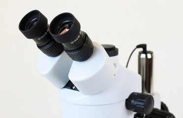 SZM45 series 
trinocular stereo zoom microscope on white background