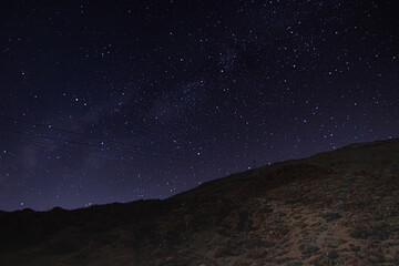 Milky Way as seen above Teide National Park at Tenerife, canary islands, Spain
