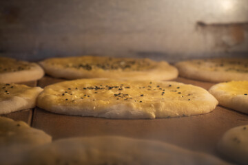 Doner buns in a local pizza and gyros restaurant