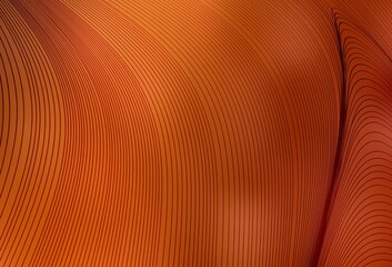 Light Orange vector template with lines.