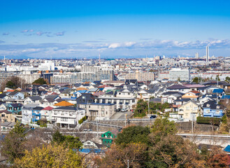 郊外の住宅地　東京