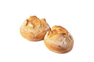 bread rolls isolated on a white background