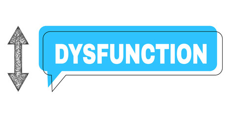 Chat Dysfunction blue bubble frame and wire frame vertical flip. Frame and colored area are shifted for Dysfunction caption, which is located inside blue colored cloud.