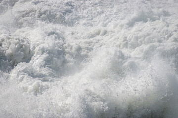 Crashing waves at coast of Indian Ocean, Plettenberg Bay, South Africa.