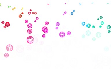 Light Multicolor vector layout with circle shapes.