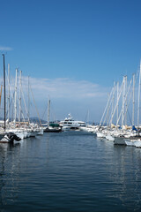 Fototapeta na wymiar Saint-Tropez Harbour (Parallels)