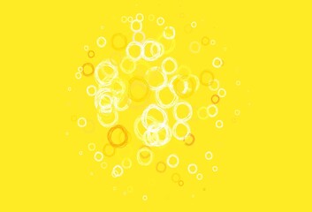 Light Orange vector texture with disks.