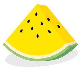 Fototapeta premium カットされた黄色いスイカ