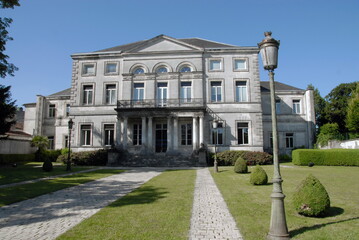 Ville de Cognac, conservatoire de musique et son parc, d&eacute;partement de la Charente, France