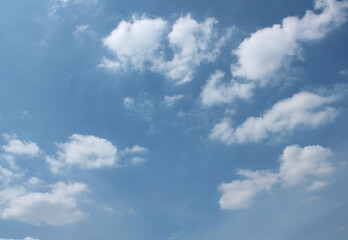 Fototapeta na wymiar bright cumulus cloud and blue sky