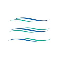 water logo design template vector illustration