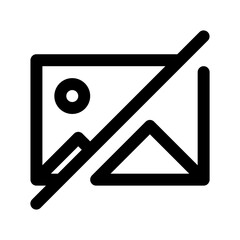 no image icon vector. no available picture symbol isolated on white background