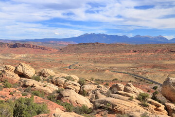 Salt Valley and the La Sal Mountains, Arches National Park