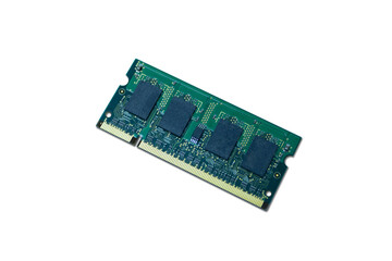 Ram memory isolate white background.