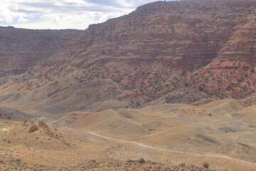 Desert landscape seen on trail to Delicate Arch, Arches National Park, Utah