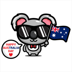 happy australia day vector design