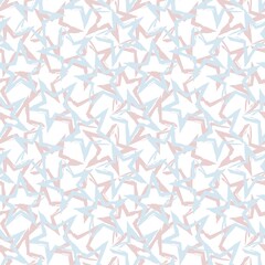 Pink Stars brush stroke seamless pattern background