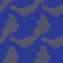 Blue Brush Stroke Camouflage Abstract Seamless Pattern Background