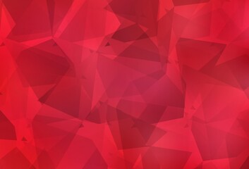 Light Red vector template with chaotic poly shapes.
