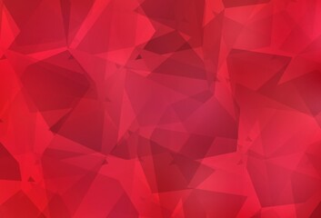 Obraz premium Light Red vector template with chaotic poly shapes.