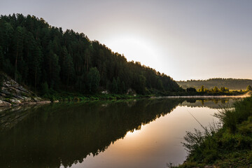 Obraz premium The river with the name - Swan. Altai Republic, Russia