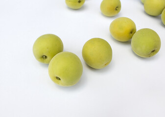 An image of Fruit of plum isolated white background