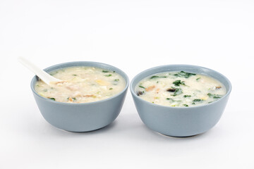 Cantonese congee with preserved egg and lean pork