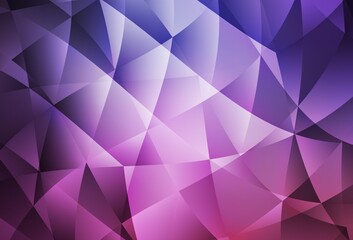 Fototapeta na wymiar Light Purple, Pink vector polygonal background.