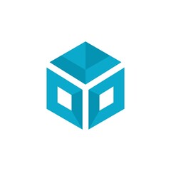 Cube business vector