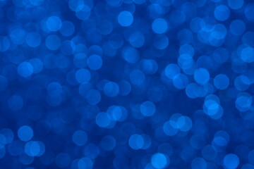 Blue light bokeh glitter background. Image photo